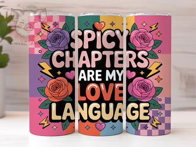 Spicy Retro Book Lover Tumbler, Retro Style, Valentine Theme, Book Lover, Romantic Gift, 20Oz Tumbler, Sublimation Wrap Sublimation Lara' s Designs 