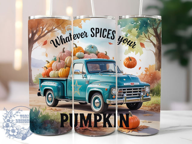 Spicy Sassy Fall Tumbler Wrap, Pumpkin Spice Png, 20oz Skinny Tumbler, Sassy Autumn Wrap, Sublimation Design, Tumbler Wrap Download, Whatever Spices Your Sublimation ToriDesigns 