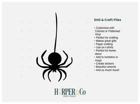 Spider SVG PNG Cut EPS File SVG HarperNCo 