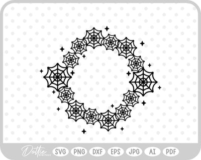 Spider Web Cobweb Halloween SVG DottieDigitals 