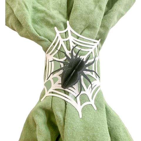 Spider Web Napkin Ring Laser SVG File SVG Crafting With Brenna 