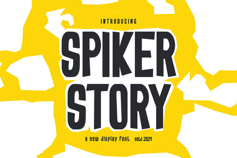 Spiker Story - Cute Display Font Font studioalmeera 
