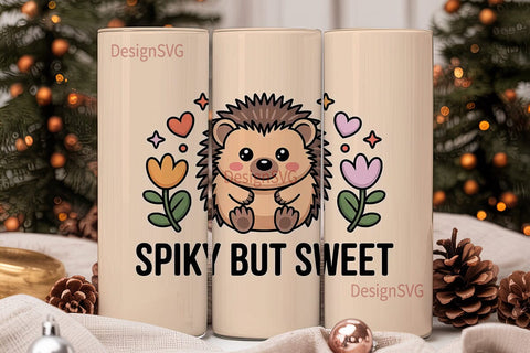 Spiky But Sweet 20oz Tumbler Wrap Sublimation DesignSVG 