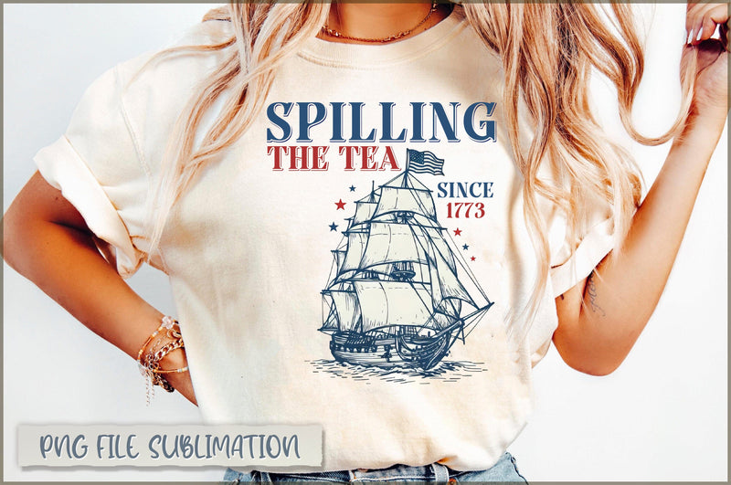 Spilling the tea since 1773 PNG Sublimation Shetara Begum 