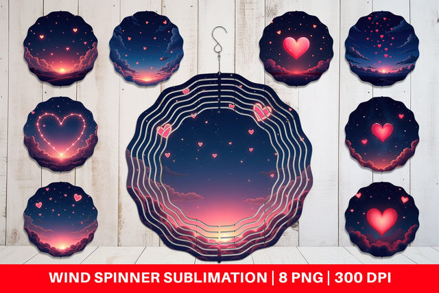 Spinner Valentine Night Sublimation artnoy 