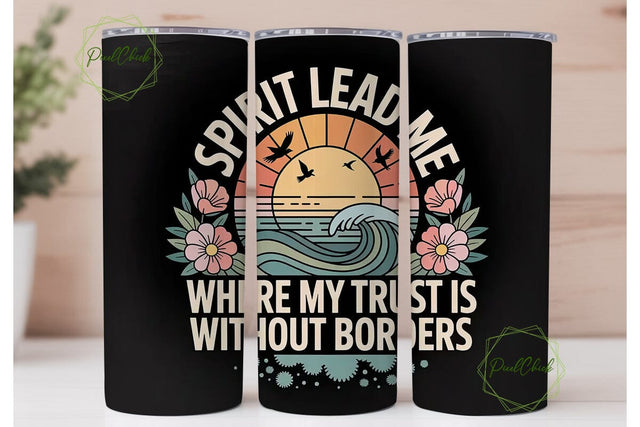 Spirit Lead Me 20oz Tumbler Wrap Sublimation PixelChick 