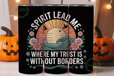 Spirit Lead Me 20oz Tumbler Wrap Sublimation PixelChick 