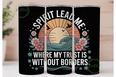 Spirit Lead Me 20oz Tumbler Wrap Sublimation PixelChick 