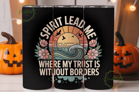 Spirit Lead Me 20oz Tumbler Wrap Sublimation PixelChick 