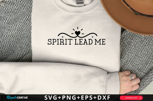 Spirit lead me Sleeve SVG Design, Christian Sleeve SVG, Faith SVG Design, Jesus Sleeve SVG SVG Regulrcrative 