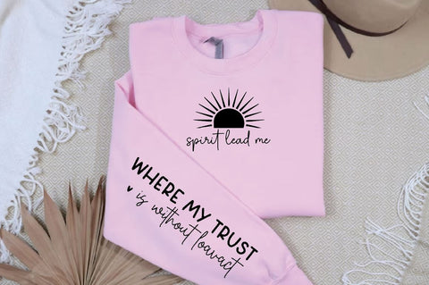 Spirit lead me Sleeve SVG Design, Christian Sleeve SVG, Faith SVG Design, Jesus Sleeve SVG SVG Regulrcrative 