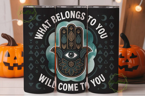 Spiritual Hamsa Tumbler Design Sublimation PixelChick 