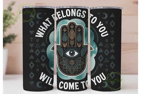Spiritual Hamsa Tumbler Design Sublimation PixelChick 