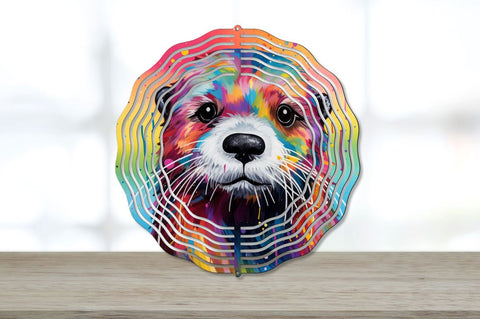 Splat Rainbow Otter Wind Spinner Bundle Sublimation Regulrcrative 