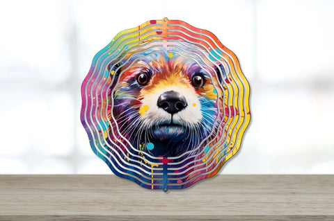 Splat Rainbow Otter Wind Spinner Bundle Sublimation Regulrcrative 
