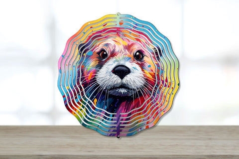 Splat Rainbow Otter Wind Spinner Bundle Sublimation Regulrcrative 