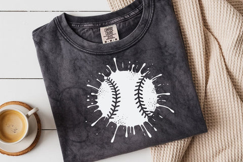 Splatter Baseball SVG: Paint Splash Design SVG DesignDestine 