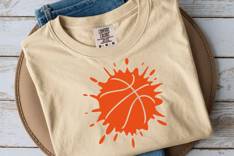 Splatter Basketball SVG, Paint Splash Design SVG DesignDestine 