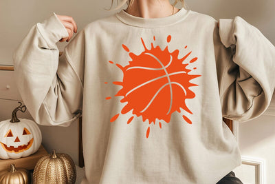 Splatter Basketball SVG, Paint Splash Design SVG DesignDestine 