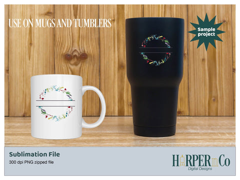 Splatter Paint Ring Split SVG PNG Cut EPS File SVG HarperNCo 