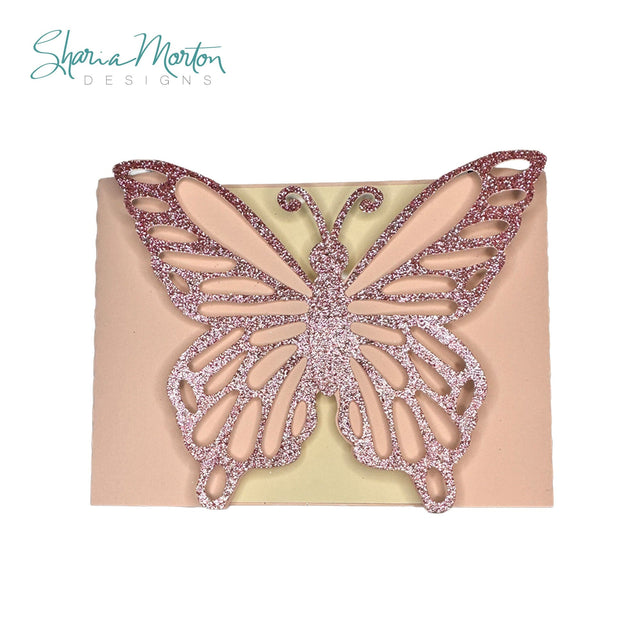Split Butterfly 3D Opening Card for Birthdays, Weddings, and Special Occasions SVG Sharia Morton Designs 