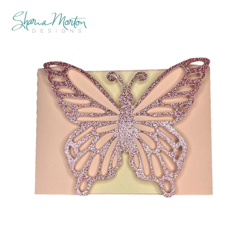 Split Butterfly 3D Opening Card for Birthdays, Weddings, and Special Occasions SVG Sharia Morton Designs 