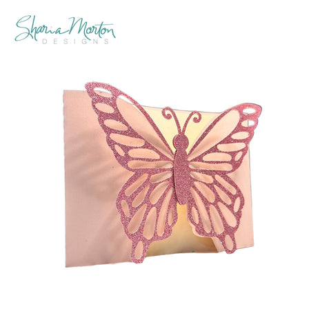 Split Butterfly 3D Opening Card for Birthdays, Weddings, and Special Occasions SVG Sharia Morton Designs 