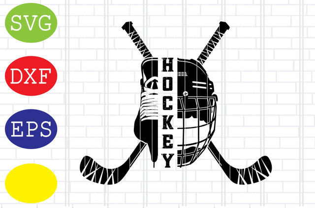 Split Hockey Helmet and Ice Skate Svg, Ice Hockey Svg, Hockey SticksSvg, Winter Sport Svg, Jpg, Eps, Dxf Files SVG DigitalSvgFiles 