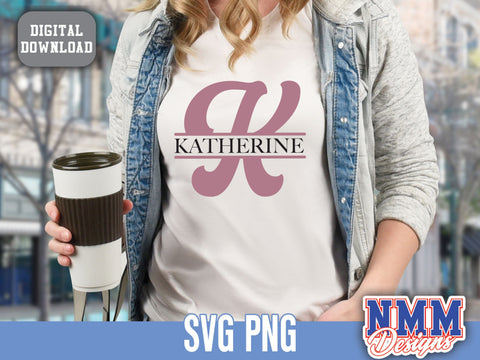 Split Monogram Alphabet SVG, Ai, PNG, Split Monogram Frame Alphabet, Cut File for Cricut, Silhouette, 26 Individual Svg Png Dxf Cut Files SVG NMMDesignsShop 