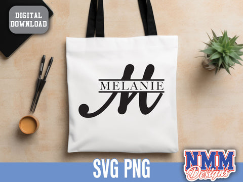 Split Monogram Alphabet SVG, Ai, PNG, Split Monogram Frame Alphabet, Cut File for Cricut, Silhouette, 26 Individual Svg Png Dxf Cut Files SVG NMMDesignsShop 