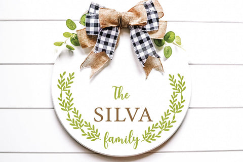 Split Monogram SVG Cut File | Family Monogram Door Sign SVG SVG zoellartz 