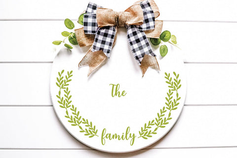 Split Monogram SVG Cut File | Family Monogram Door Sign SVG SVG zoellartz 