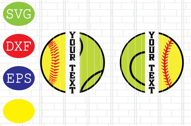 Split Name Sports Ball, Tennis Svg, Baseball Svg, Sport Ball Svg, Tennis Silhouette, Tennis Fan Svg, Jpg, Eps, Dxf Files SVG DigitalSvgFiles 