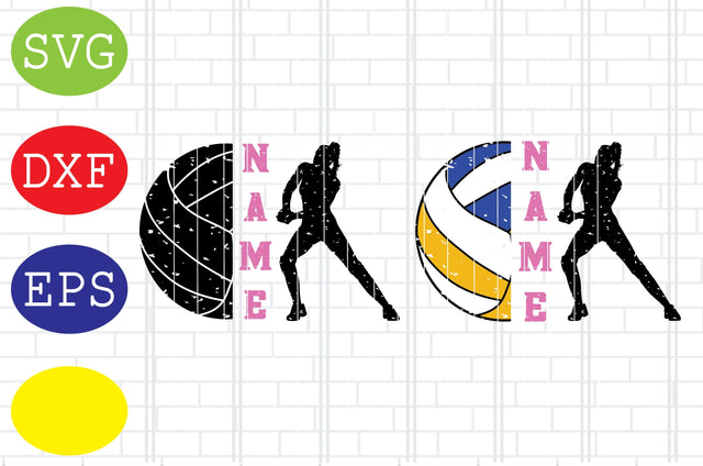 Split Volleyball Girl Player Svg, Volleyball Svg, Volleyball Cut Files, Game Day Svg, Jpg, Eps, Dxf Files SVG DigitalSvgFiles 