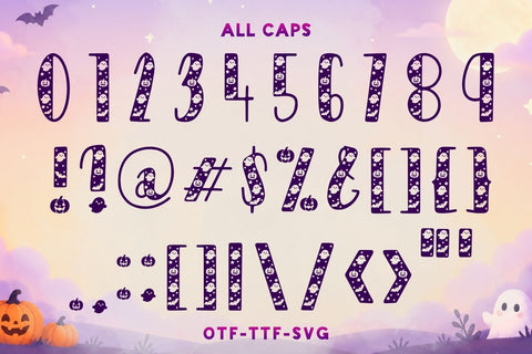 Spookie - Halloween Font with SVG Alphabet Font AnningArts Design 