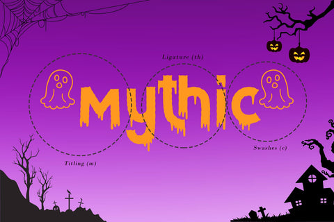 Spooktober - Halloween Font Font AEN Creative Store 