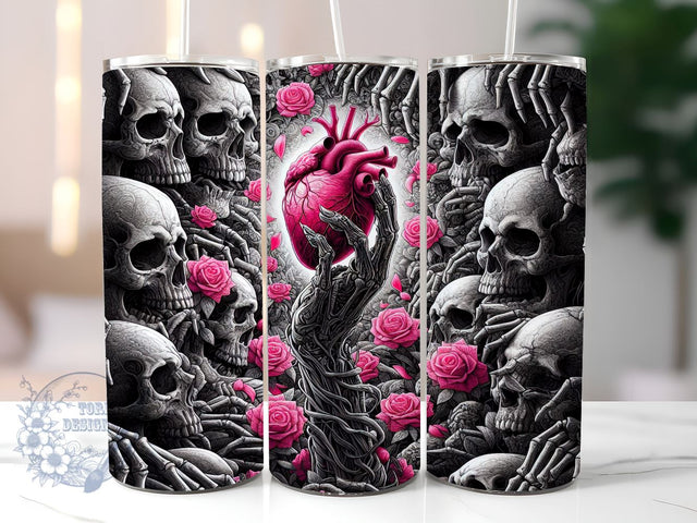 Spooky 20oz Skinny Tumbler, Halloween Tumbler Png, Straight & Tapered Tumbler Wrap, Instant Digital Download Sublimation ToriDesigns 