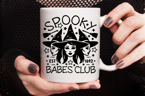 Spooky Babes Club| Funny Halloween SVG Cutting Files. SVG CosmosFineArt 