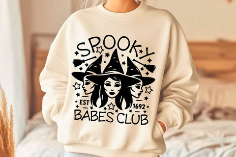 Spooky Babes Club| Funny Halloween SVG Cutting Files. SVG CosmosFineArt 