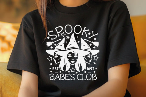 Spooky Babes Club| Funny Halloween SVG Cutting Files. SVG CosmosFineArt 