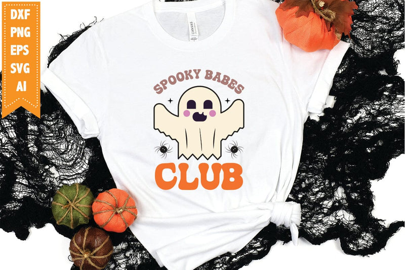 Spooky Babes Club Svg, Halloween Svg, Funny Ghost Svg SVG shah alam 