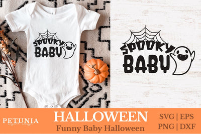 Spooky Baby Halloween SVG | Baby Halloween SVG SVG Petunia Digital Design 