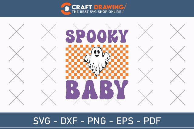 Spooky Baby Halloween Svg, Halloween Png , Halloween Clipart, Ghost Svg, Halloween Shirt Svg, Hippie Svg, Retro Svg, Svg Bundle, Sublimation Designs SVG Debashish Barman 