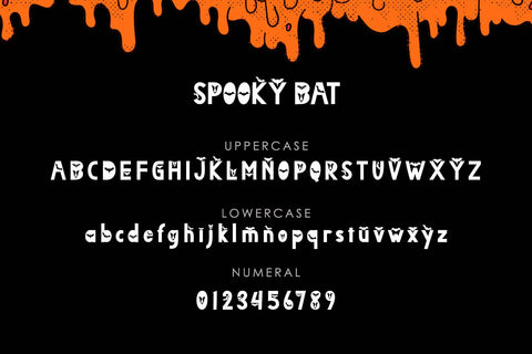 Spooky Bat Font Prasetya Letter 