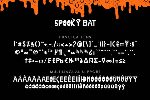 Spooky Bat Font Prasetya Letter 