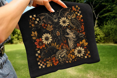 Spooky Bat Wolf Halloween PNG SVG DesignDestine 