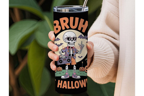 Spooky Beach Halloween 20oz Tumbler Wrap Sublimation DesignSVG 