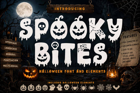 Spooky Bites Font Prasetya Letter 