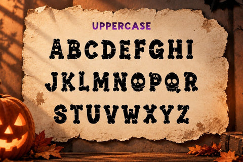 Spooky Bones - Halloween Font for Cricut Crafts Font AnningArts Design 