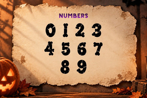 Spooky Bones - Halloween Font for Cricut Crafts Font AnningArts Design 